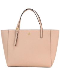 Tory Burch 49127 Emerson Small Buckle Tote Gray - ShopperBoard
