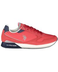 U.S. POLO ASSN. - Sleek Lace-Up Sneakers With Contrast Details - Lyst