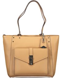 Guess - Brown Polyurethane Handbag - Lyst