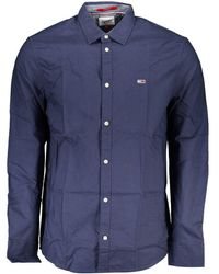 Tommy Hilfiger - Elegant Italian Collar Shirt With Contrasting Details - Lyst