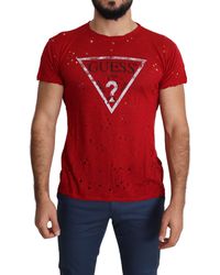 Guess V-hals shirt dierenprint casual uitstraling Mode Shirts V-hals shirts 