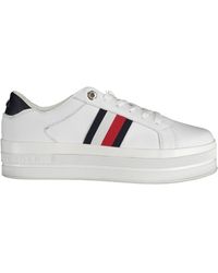 Tommy Hilfiger - White Polyester Sneaker - Lyst