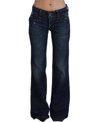 CoSTUME NATIONAL - Chic Flared Low Waist Denim Jeans - Lyst