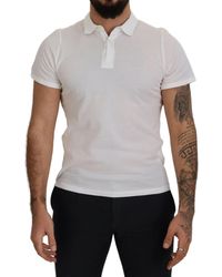 Fradi - White Cotton Collared Short Sleeves Polo T-shirt - Lyst