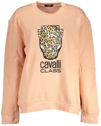 Class Roberto Cavalli - Elegant Fleece Crew Neck Sweater - Lyst