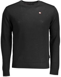 Napapijri - Black Wool Shirt - Lyst