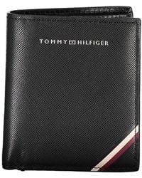 Tommy Hilfiger - Sleek Leather Wallet With Contrasting Details - Lyst