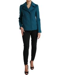 Dolce & Gabbana - Trench Wool Cashmere Short Coat Jacket - Lyst