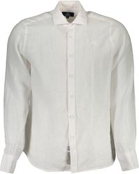 La Martina - White Linen Shirt - Lyst
