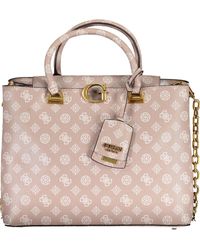 Guess - Chic Two-Handle Guess Handbag With Chain Strap - Lyst