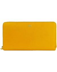 Class Roberto Cavalli - Yellow Calfskin Wallet - Lyst