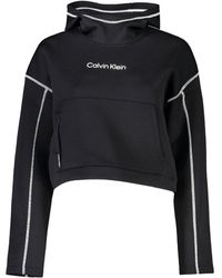 Calvin Klein - Chic Hooded Sweatshirt With Contrasting Details - Lyst