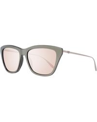 Accessoires Zonnebrillen Hoekige zonnebrillen Carolina Herrera Hoekige zonnebril zwart-olijfgroen extravagante stijl 