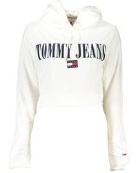 Tommy Hilfiger - Chic Hooded Sweatshirt With Logo Embroidery - Lyst