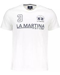 La Martina - Cotton T-shirt - Lyst