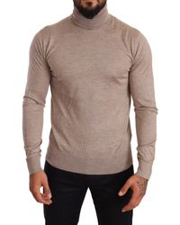 Dolce & Gabbana - Turtleneck Cashmere-Silk Blend Sweater - Lyst