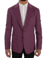 Dolce & Gabbana - Dolce Gabbana Cashmere Slim Fit Blazer Jacket - Lyst