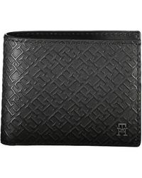 Tommy Hilfiger - Elegant Leather Double Card Wallet With Contrast Details - Lyst