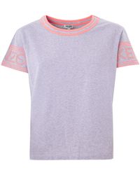 KENZO - Chic Cotton Tee With Neon Accents - Lyst