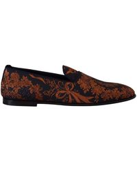 Dolce & Gabbana - Elegant Floral Slip-On Loafers - Lyst