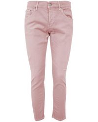 Dondup - Pink Cotton Jeans & Pant - Lyst