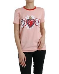 Dolce & Gabbana - Sacred Heart Logo T-shirt - Lyst