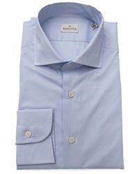 Bagutta - Light Blue Cotton Shirt - Lyst