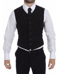 Dolce & Gabbana - Flax Cotton Dress Vest Blazer - Lyst