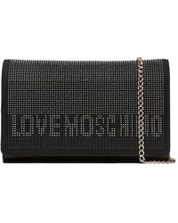 Love Moschino - Chic Rhinestone Embellished Shoulder Bag - Lyst