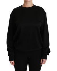 Dolce & Gabbana - Gold Cotton Crewneck Pullover Sweater - Lyst