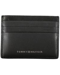 Tommy Hilfiger - Chic Leather Card Holder With Contrast Detailing - Lyst