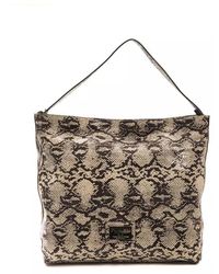 Pompei Donatella - Chic Python Print Leather Shoulder Bag - Lyst