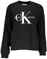Calvin Klein - Elegant Long Sleeve Crew Neck Sweatshirt - Lyst