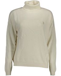 U.S. POLO ASSN. - Elegant Turtleneck Sweater With Embroidered Logo - Lyst