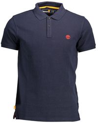 Timberland - Elegant Slim Fit Cotton Polo With Embroidery - Lyst