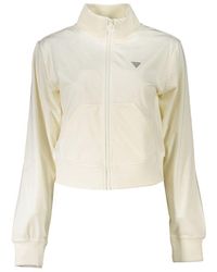 Guess - Chenille Long-Sleeve Sweater With Rhinestone Detail - Lyst
