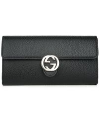 Gucci - Elegant Calfskin Leather Chain Wallet - Lyst