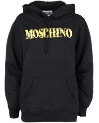 Moschino - Black Cotton Sweater - Lyst