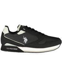 U.S. POLO ASSN. - Elegant Lace-Up Sneakers With Contrast Details - Lyst