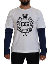 Dolce & Gabbana - Elegant Crew-Neck Pullover Sweater - Lyst