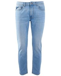 Yes-Zee - Light Blue Cotton Jeans & Pant - Lyst