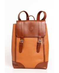 Trussardi - Brown Leather Backpack - Lyst