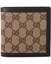 Gucci GG Ssima Pattern Bifold Wallet One Size - Brown