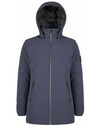 Yes-Zee - Elegant Quilted Jacket With Removable Hood - Lyst