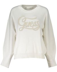Guess - Elegant Crew Neck Embroidered Sweater - Lyst