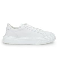 Casadei - White Nappa Leather Off-road Sneakers - Lyst