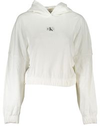 Calvin Klein - Chic Hooded Sweater With Logo Detail - Lyst