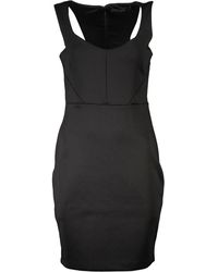 Guess - Chic Contrast Detail Dress With Wide Neckline - Lyst