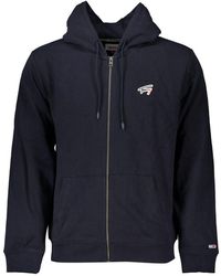 Tommy Hilfiger - Chic Hooded Sweatshirt With Zip Detail - Lyst
