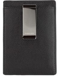 Burberry Men's Chase Check Card Holder w/ Money Clip in 2023